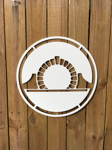 Moongate Metal Sign